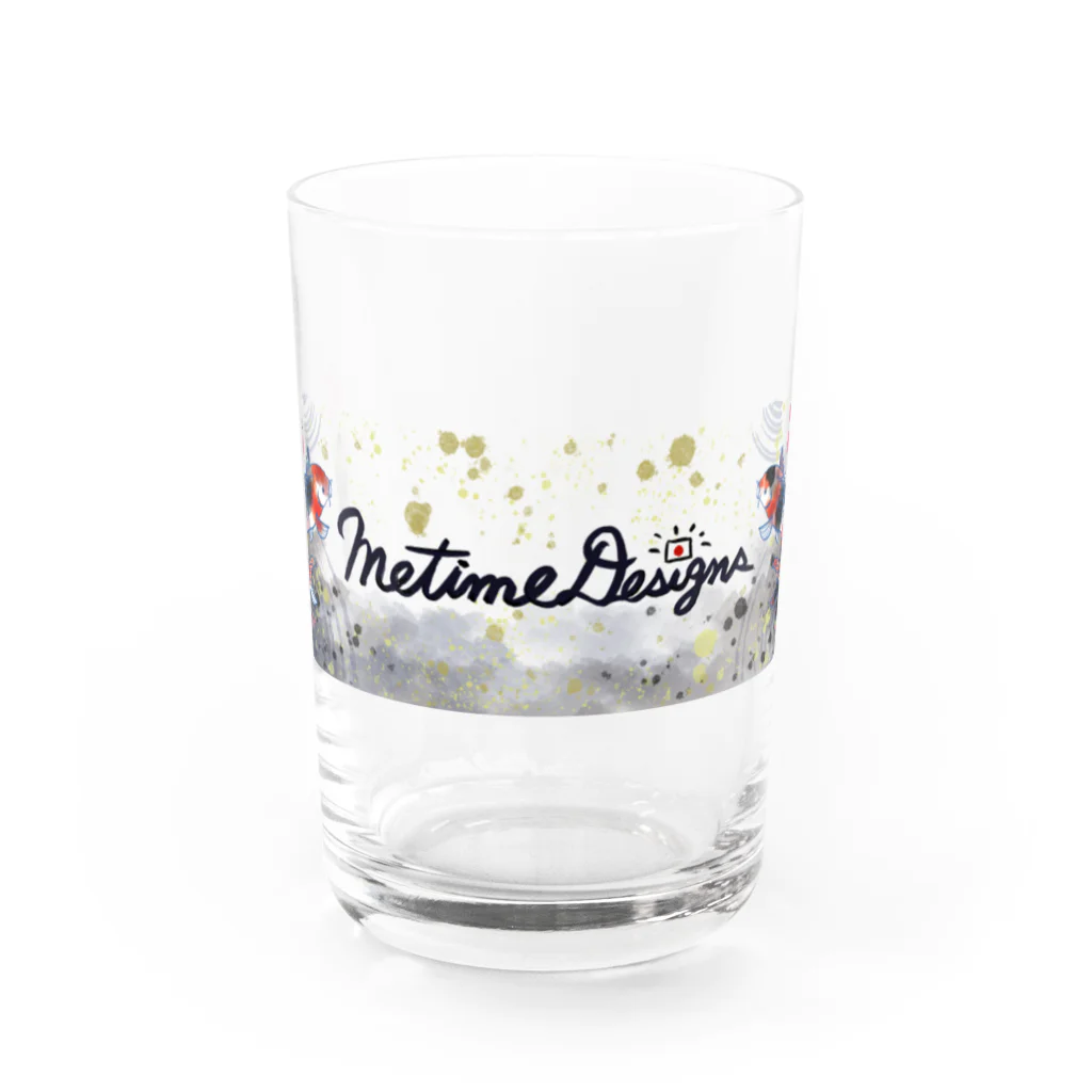 Metime Designs ☆ みぃたいむデザインのみぃたいむ☆ロゴグラス Water Glass :front