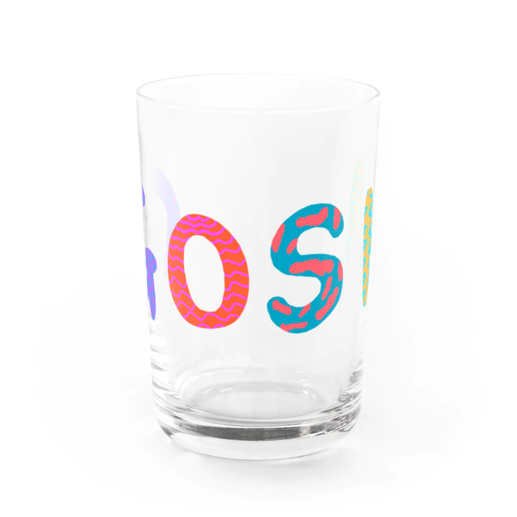 りのりのザウルスのGOSH Water Glass :front