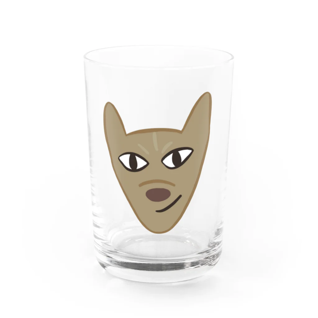 りのりのザウルスのイヌマッスル Water Glass :front