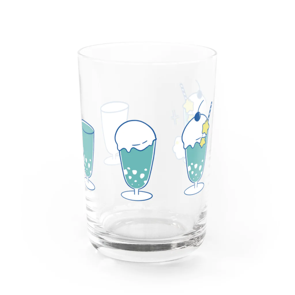 くまとソーダのくまとソーダ Water Glass :front