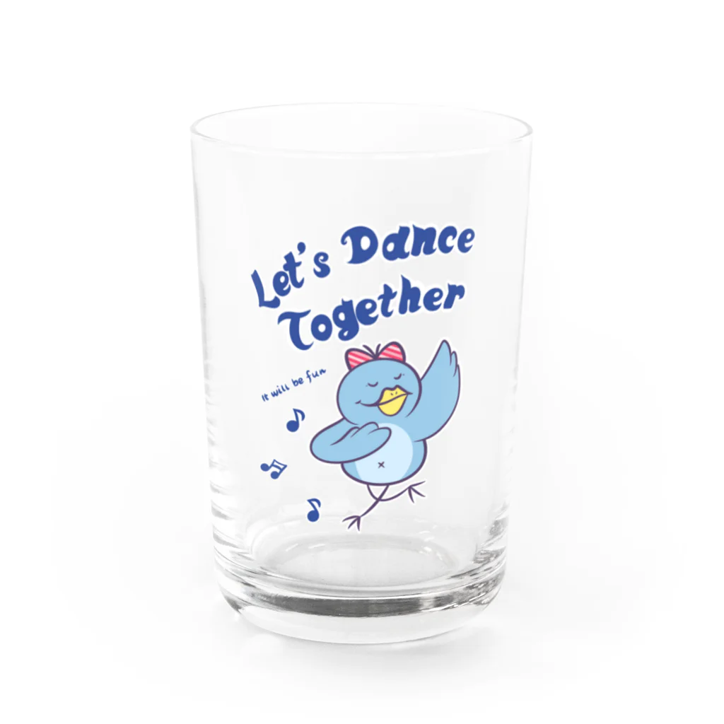  Millefy's shopのLet’s Dance Together Water Glass :front