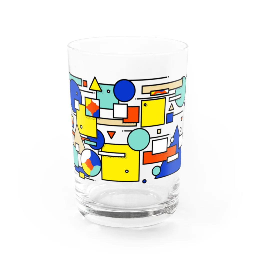 町上ヨウの夏の幾何学グラス Water Glass :front