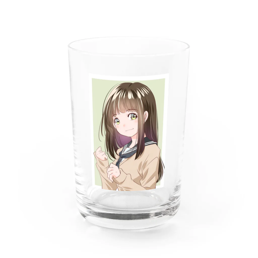 yanchikiのオリキャラグッズ店の林原　かすみ Water Glass :front