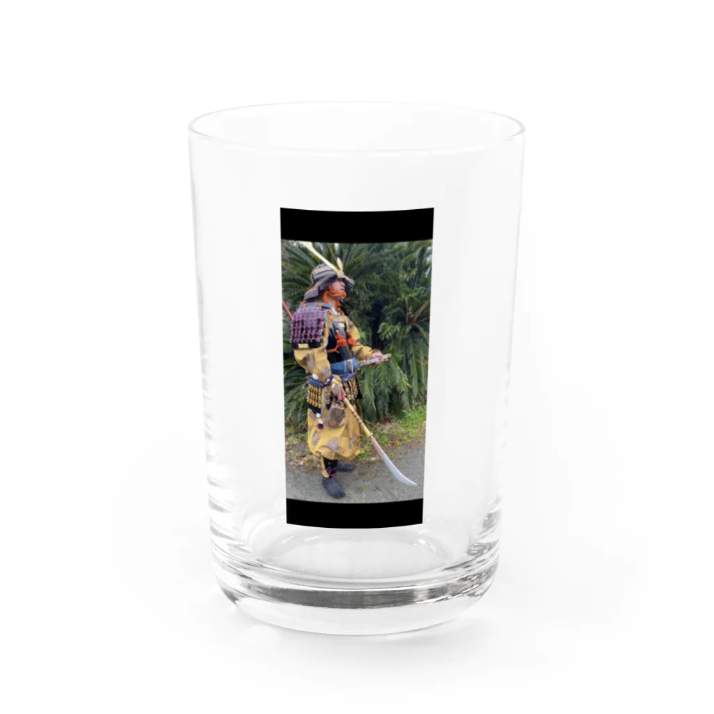 伊賀の鎧屋 の鎌倉の重鎮13人シリーズ 足立右馬寮遠元！ Water Glass :front