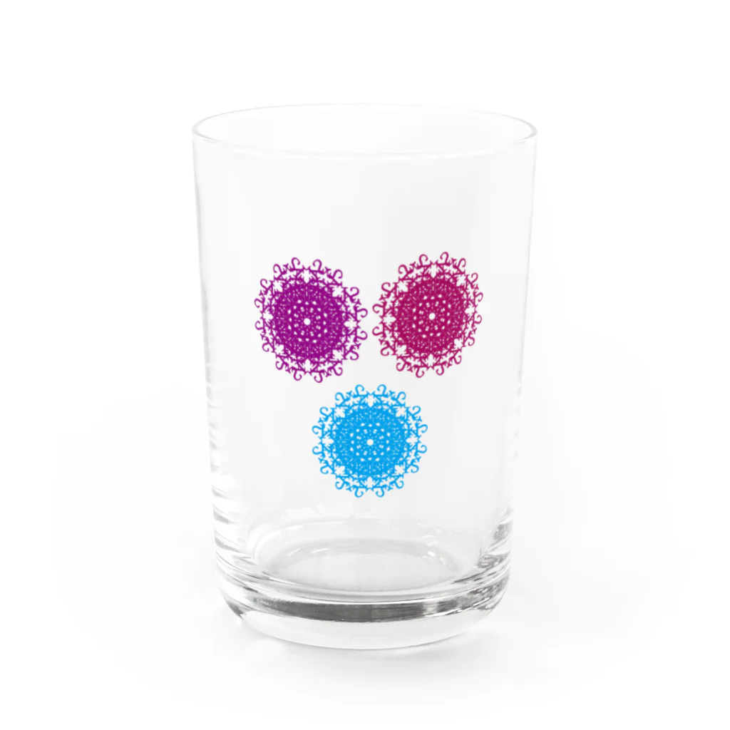 Contemporary　Artのflash  Water Glass :front
