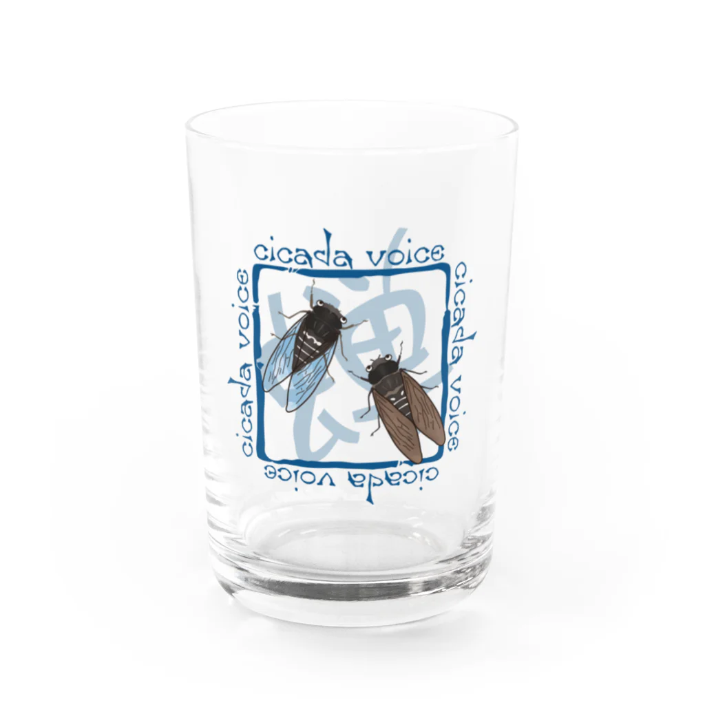 nachau7の蝉が鳴いたから Water Glass :front