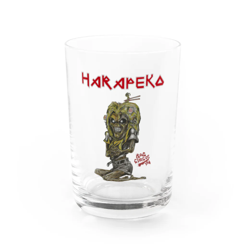 ギャグサーカスのHARAPEKO[腹ペコ]Tシャツ～アイアンメイデン仕立て～ Water Glass :front