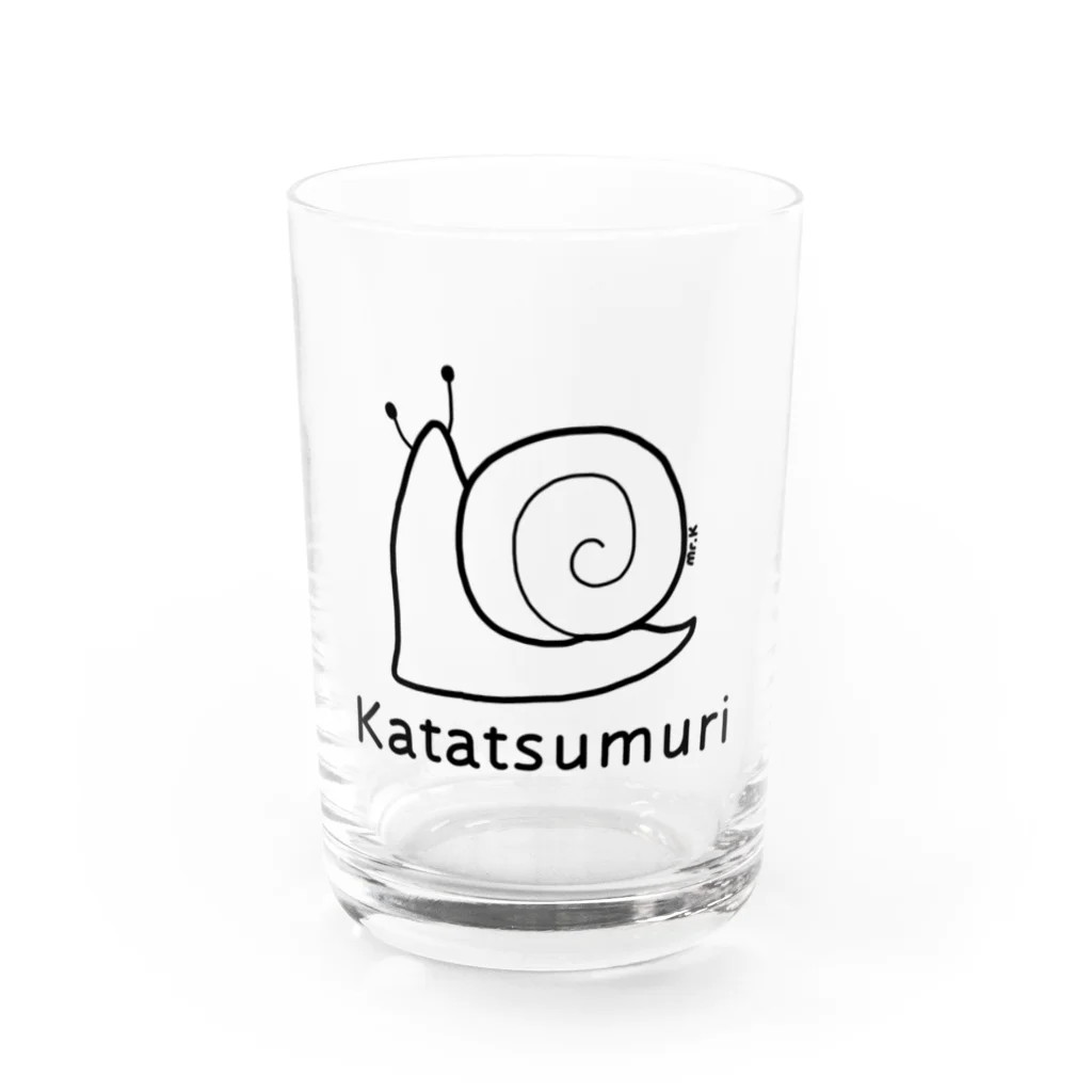 MrKShirtsのKatatsumuri (カタツムリ) 黒デザイン グラス前面