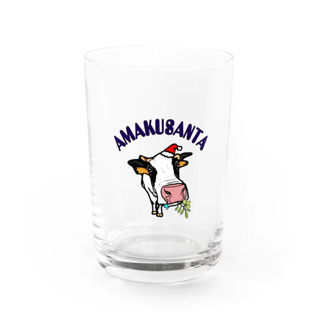 AMAKUSANTAのAMAKUSANTAのオリーブTシャツ Water Glass :front