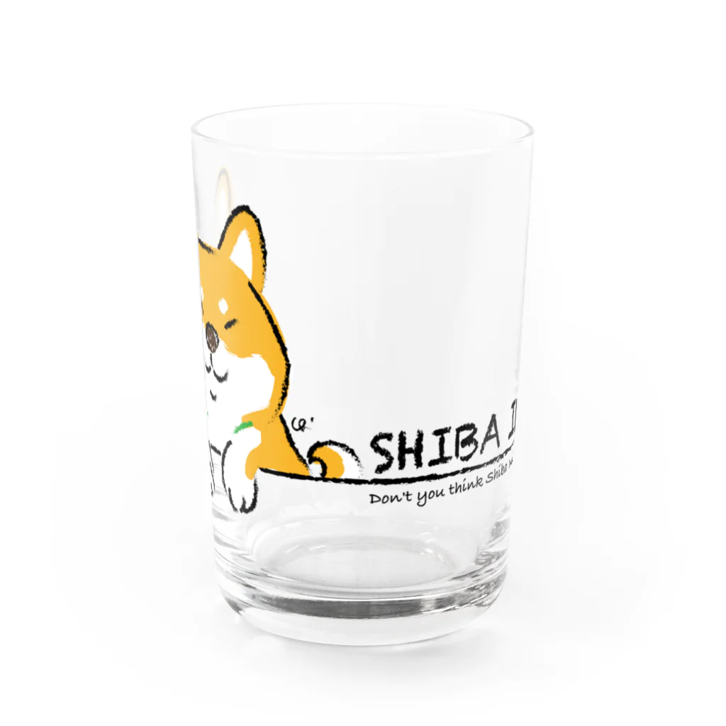chizuruの柴犬かわいい。 Water Glass :front