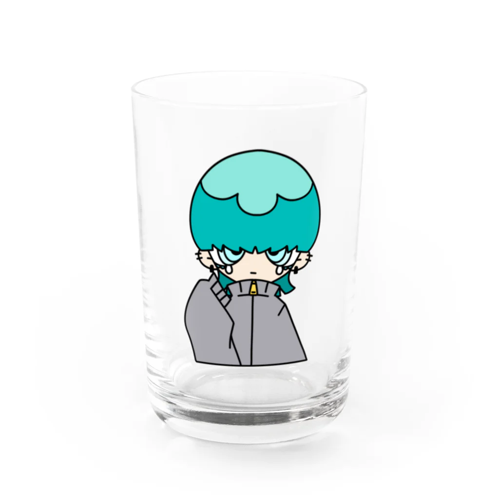 ぎうにう屋さんのくらげくん Water Glass :front