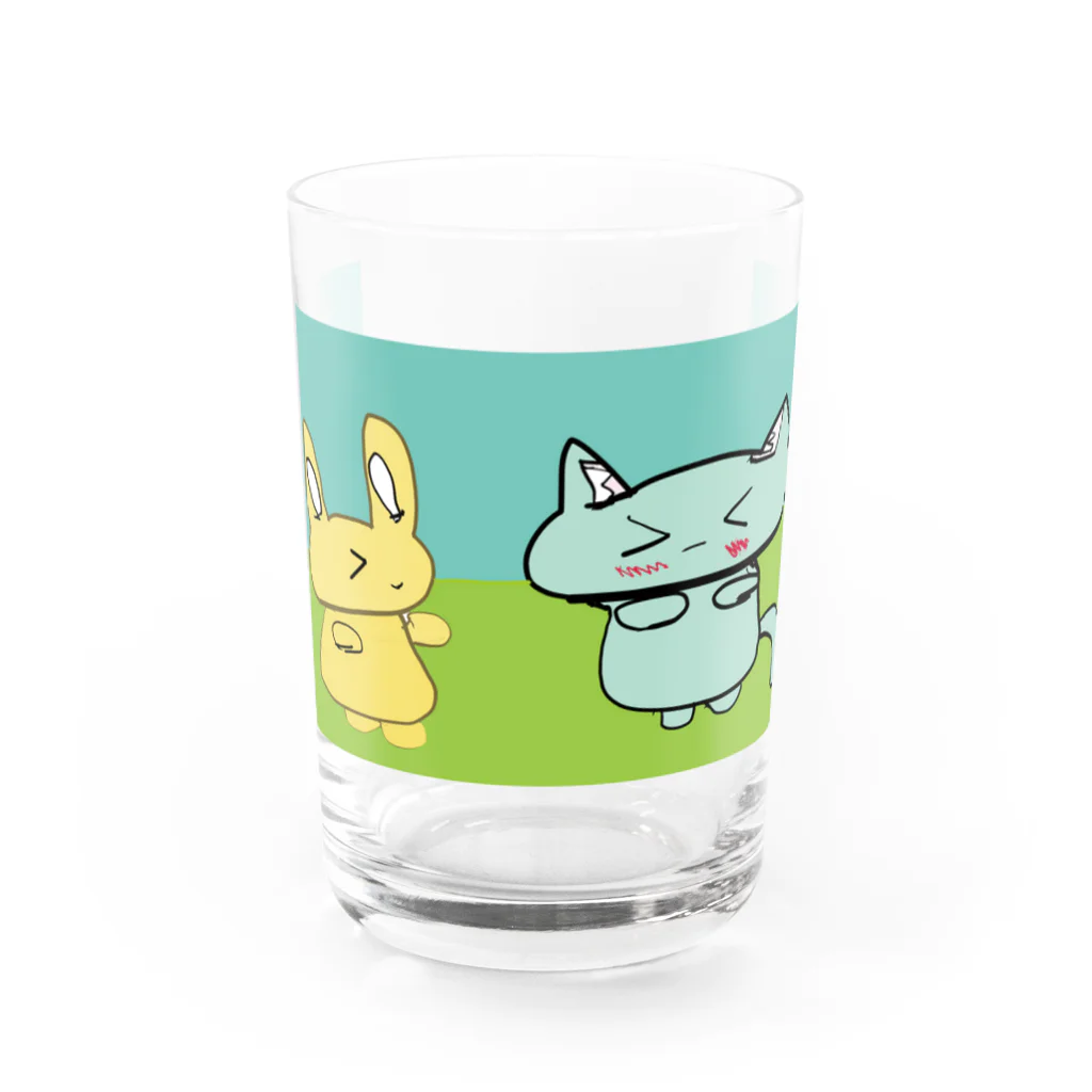 YAG STOREのまいごうさぎ Water Glass :front