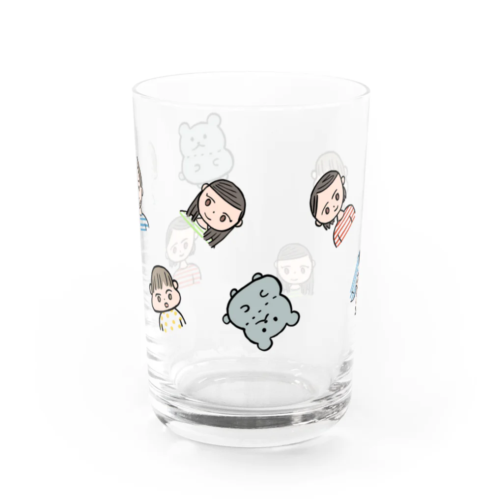 ねずみのみんな Water Glass :front