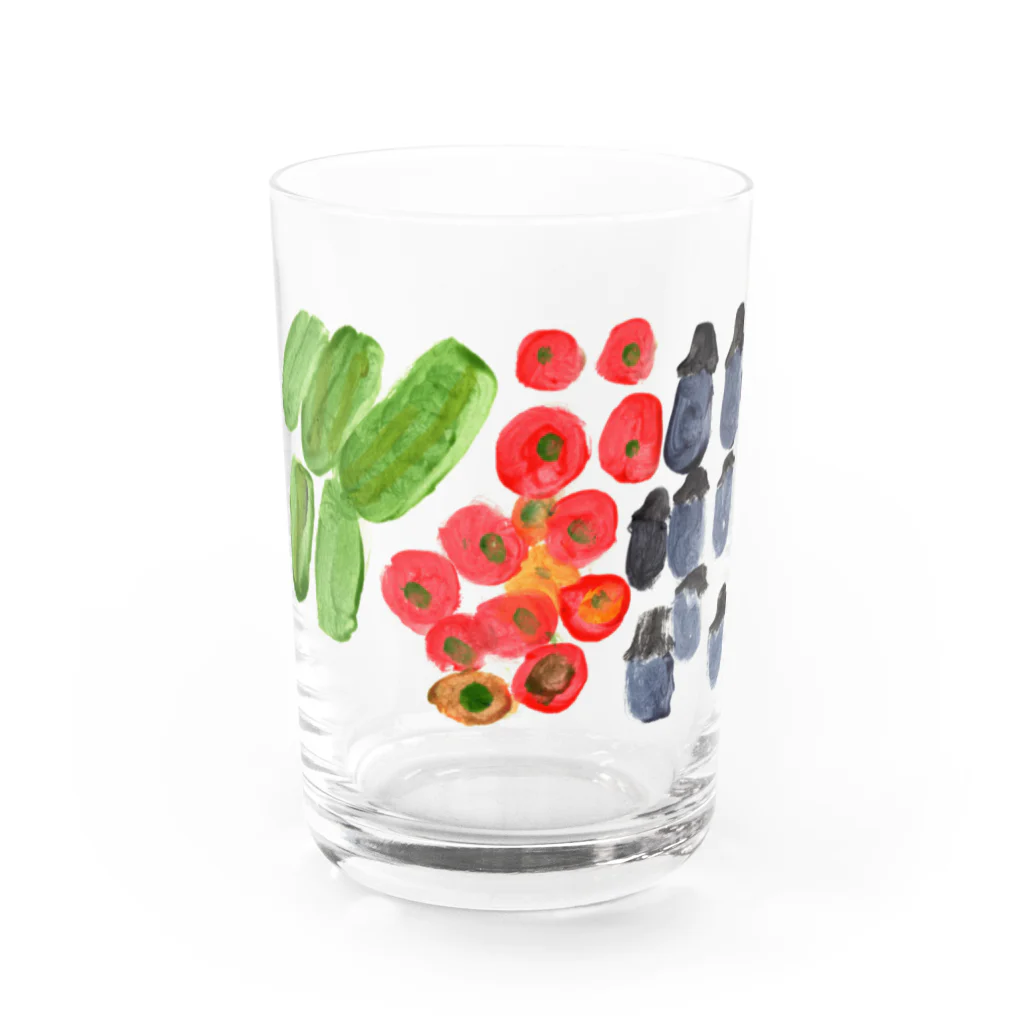 中林ういの夏野菜 Water Glass :front