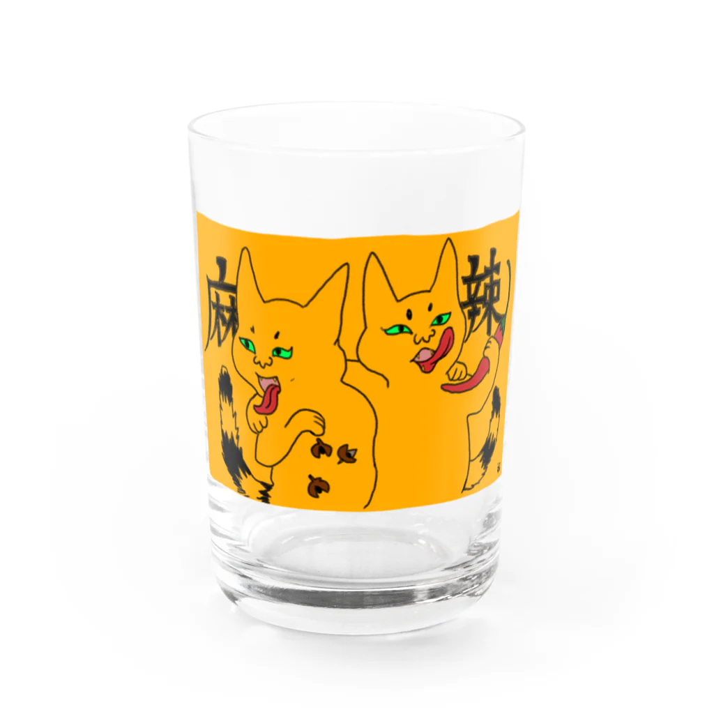 たんこ@酒とサブカル TANKの麻辣兄弟 Water Glass :front