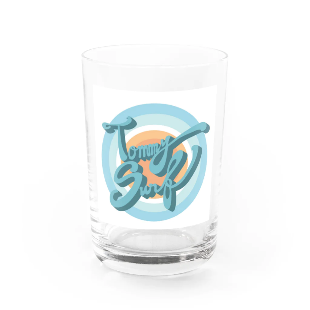TommoolのTOMMY SURF　クラシックロゴ Water Glass :front