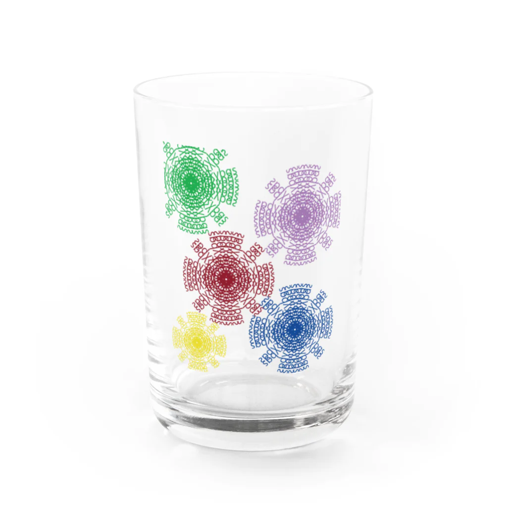 Contemporary　ArtのMysterious'Art Water Glass :front