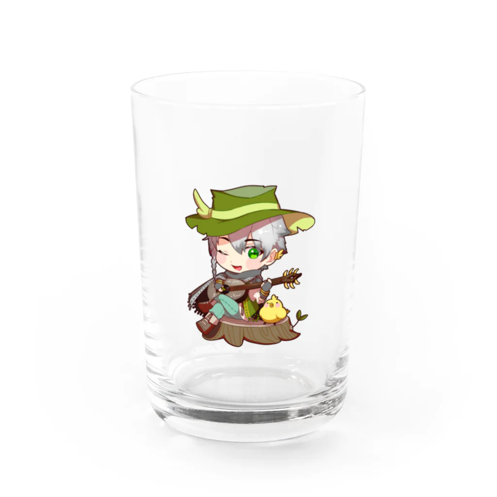 白峰 雪人@異世界吟遊詩人🗻⛄🦋のSD雪人グッズシリーズ！ Water Glass :front