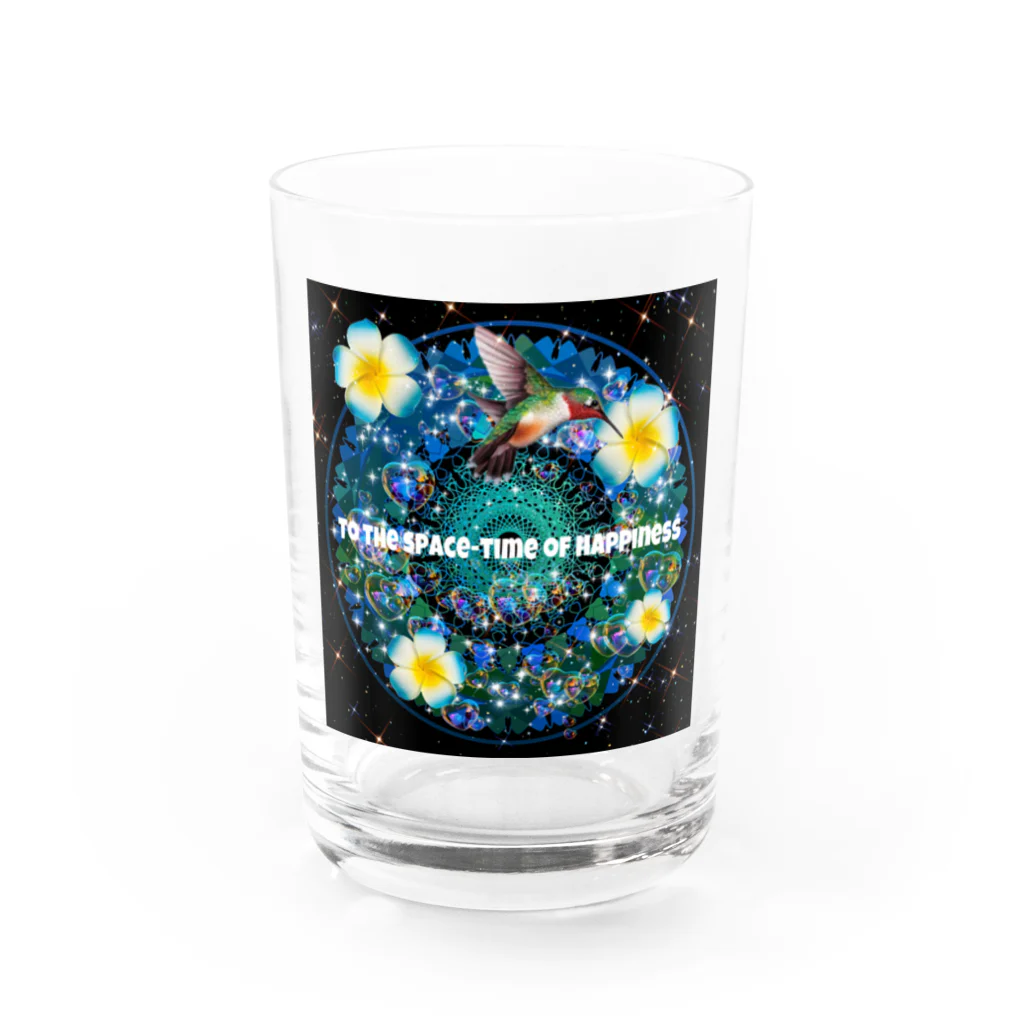 💖宇宙整体♪🌈♪こころからだチャンネル♪💖の幸せの楽園へ　バージョン2 Water Glass :front