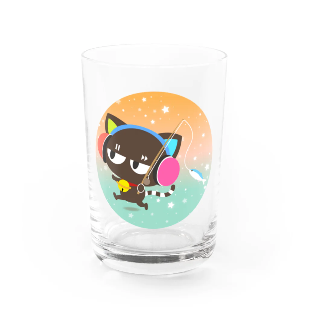 ゆるかわグラデーション＠NonnoDesignLaboのノンノネコ Water Glass :front