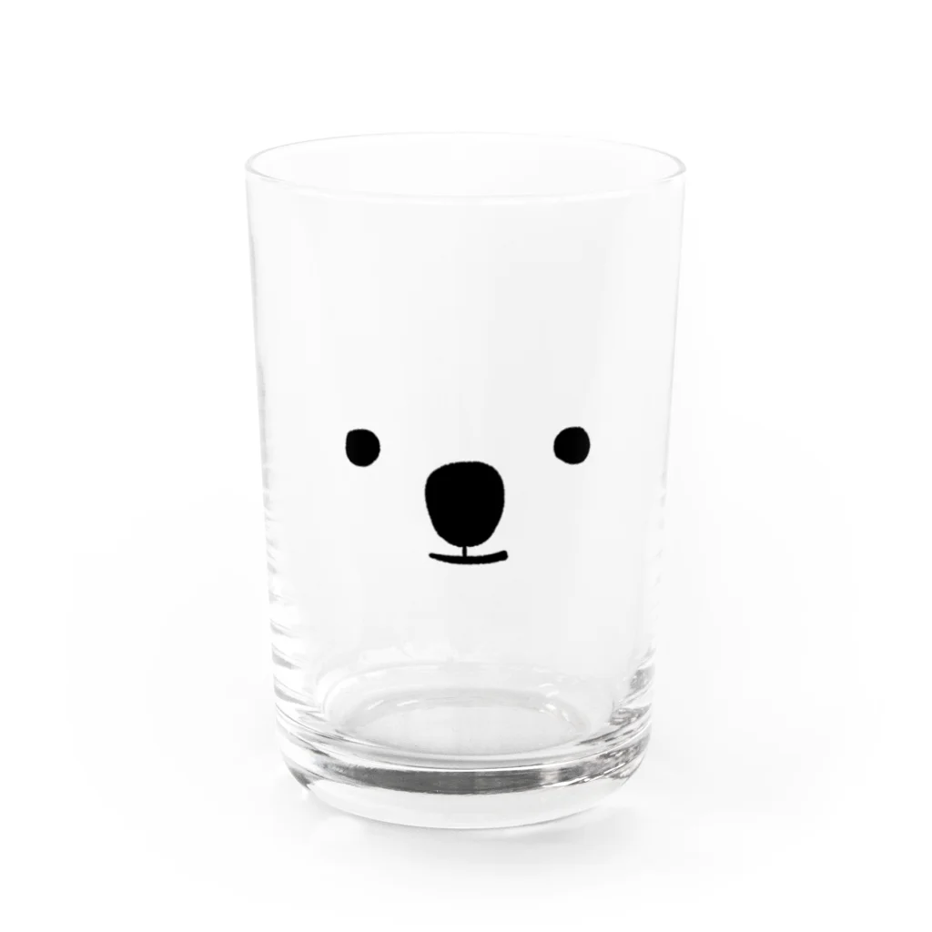 ichikoのクマかなコアラかな？可愛いからなんでもいいか。 Water Glass :front