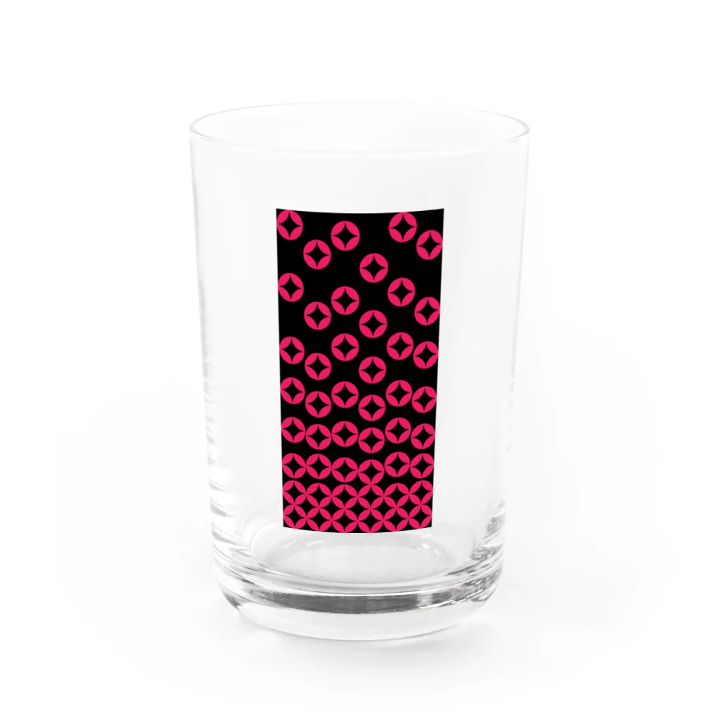 bonnylochの七宝繋ぎ_Pink Water Glass :front