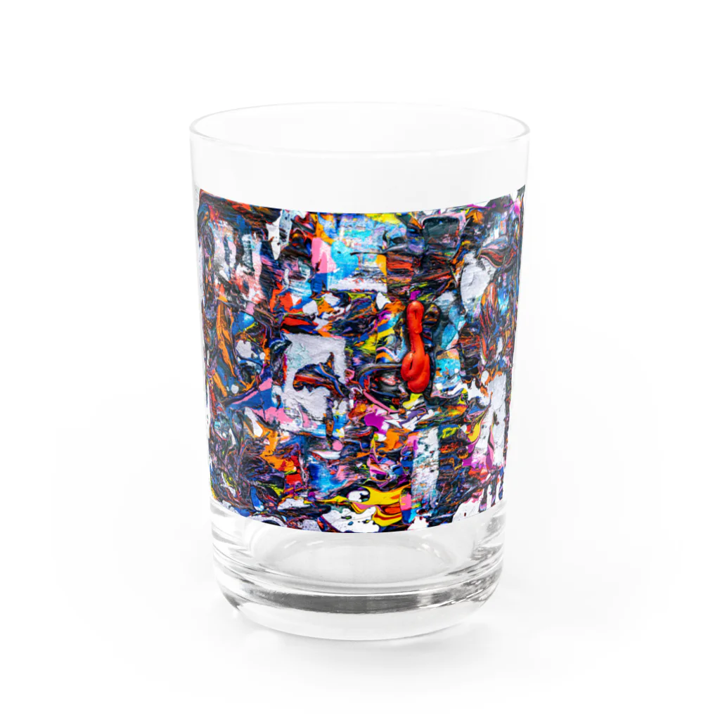 山本浩生美術商店のカラフル Water Glass :front