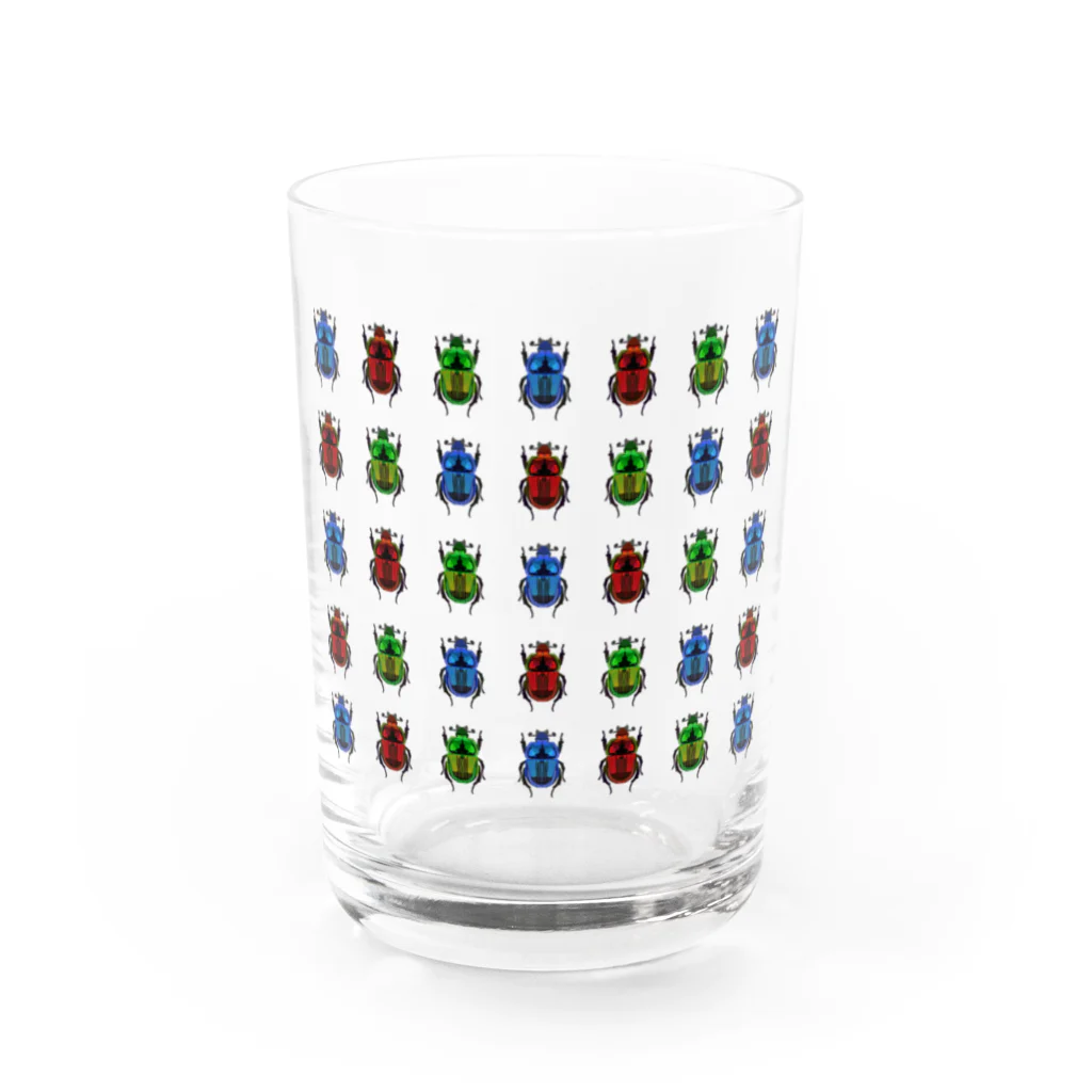 さちこの生物雑貨のオオセンチコガネ Water Glass :front