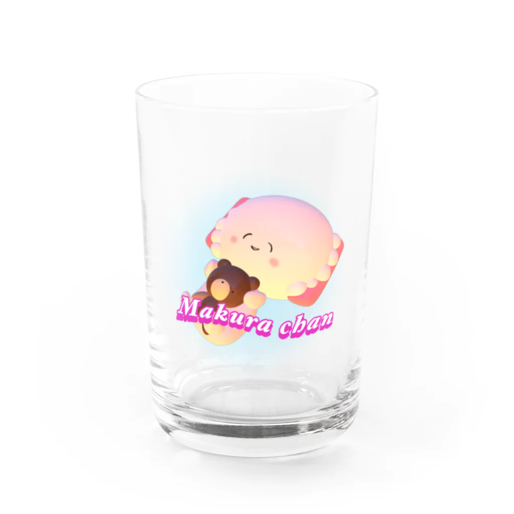 まくらちゃん公式ネットショップのすりーでぃーまくらちゃん Water Glass :front