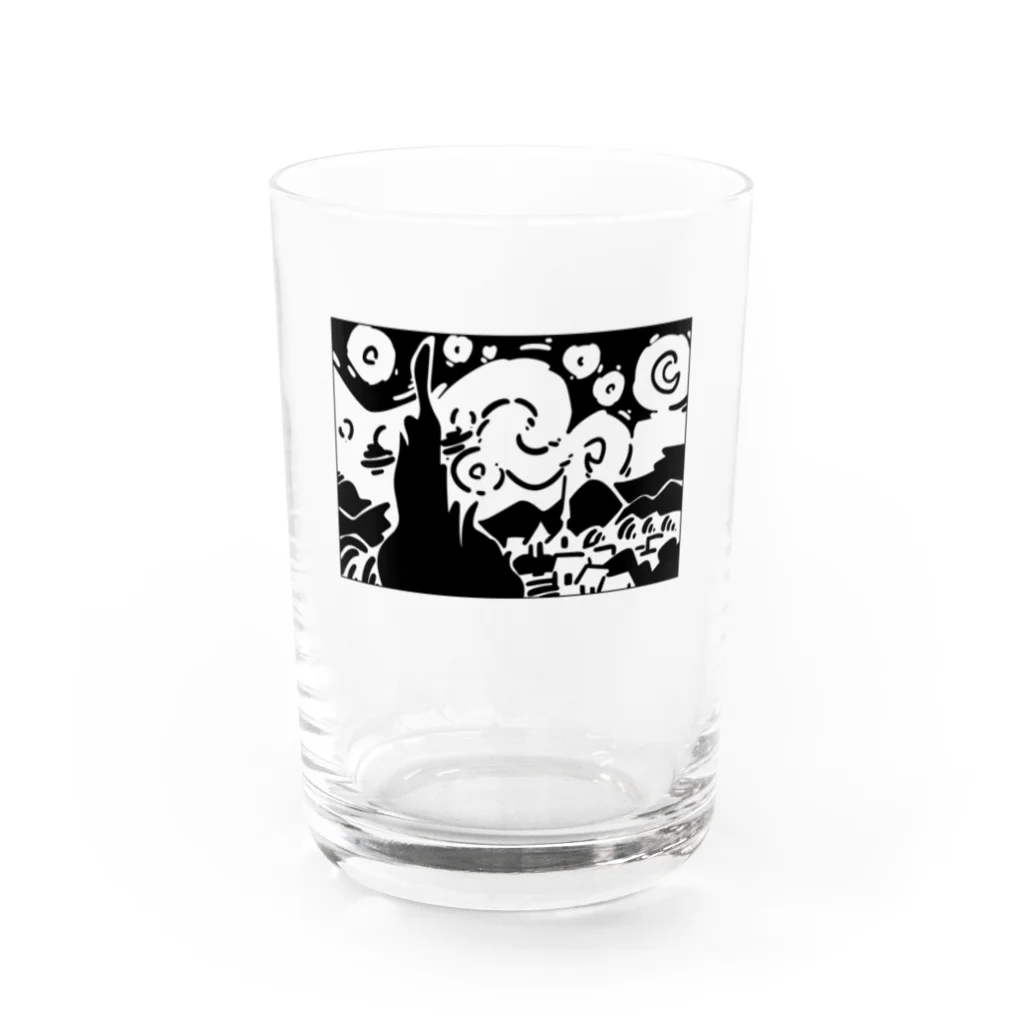 山形屋米店の星月夜（ほしづきよ、英語: The starry night） Water Glass :front