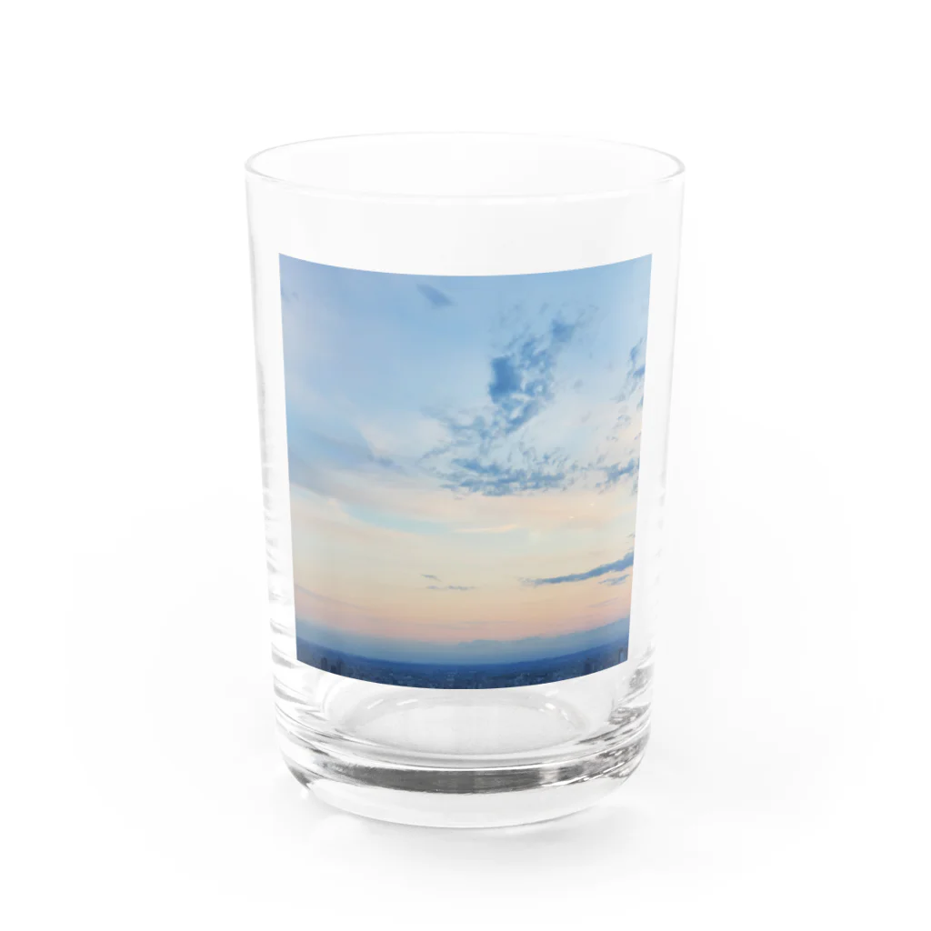 泥棒猫の店のもうすぐ帰る時間 Water Glass :front