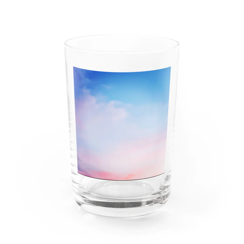 泥棒猫の店のあまい空 Water Glass :front