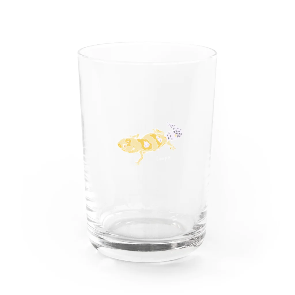 LEOLEOのレオパのアルちゃん Water Glass :front