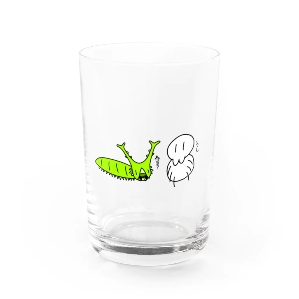 ヤンブレショップのヤングブレッツのタランチュラとオオムラサキ Water Glass :front