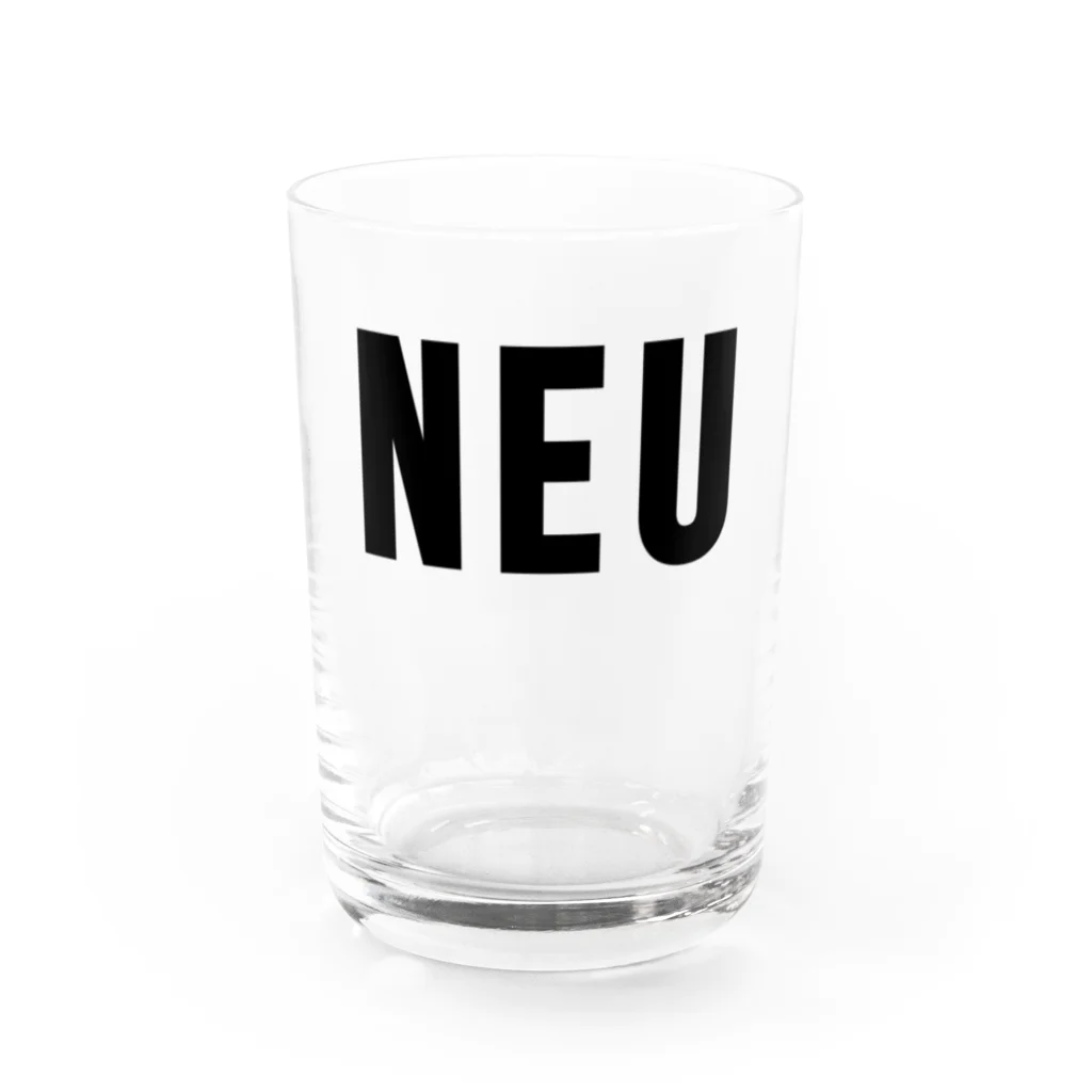 0.00%VEGAN SHOPの「NEU」（黒文字） Water Glass :front