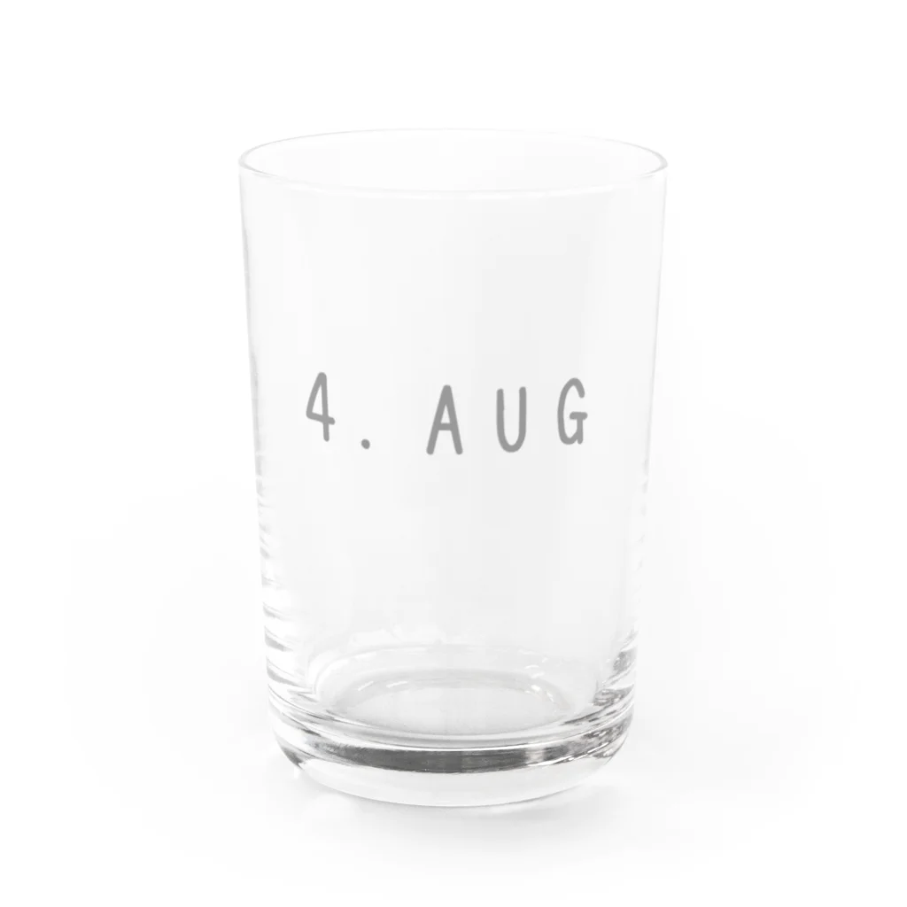 OKINAWA　LOVER　のバースデー［4.AUG］ Water Glass :front