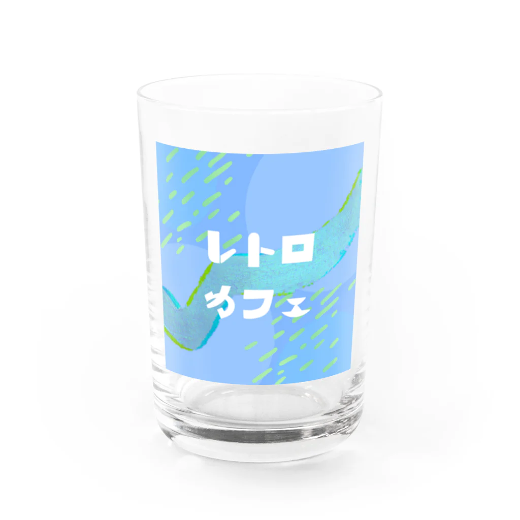 くまのや　kumanoyaのレトロカフェ　ロゴアイテム Water Glass :front