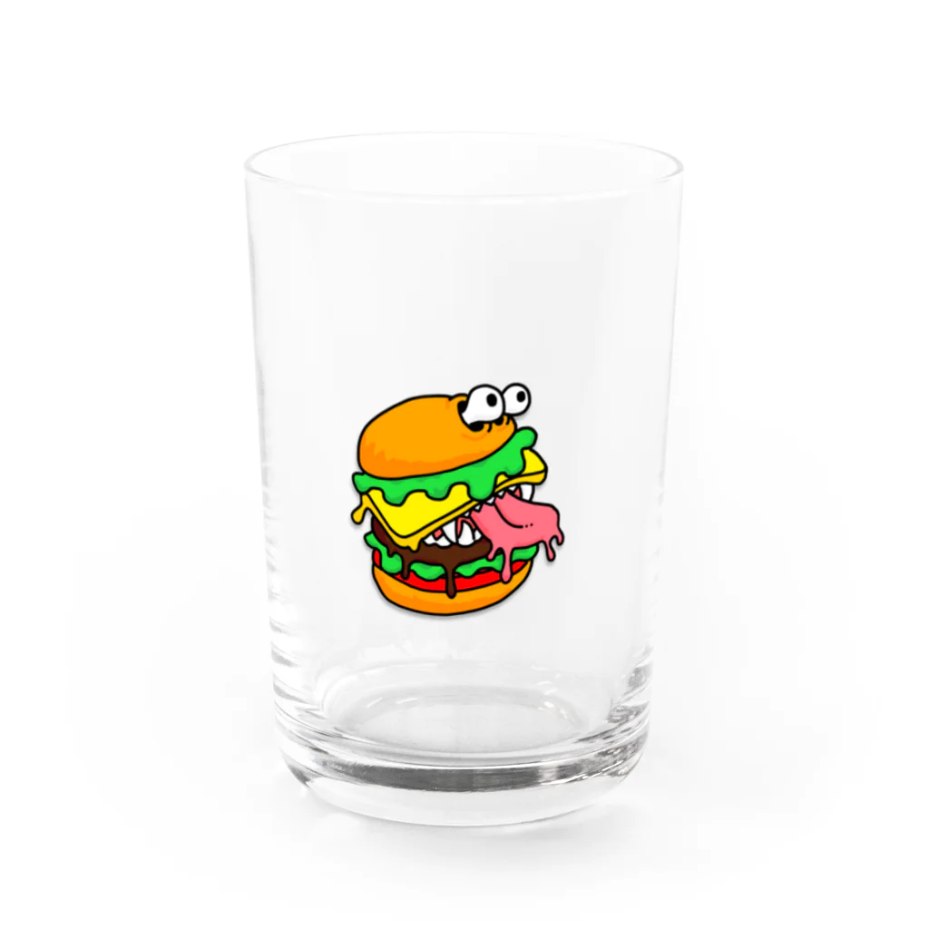 れなしやの🌟🍔モンスターなハンバーガー🍔🌟 Water Glass :front