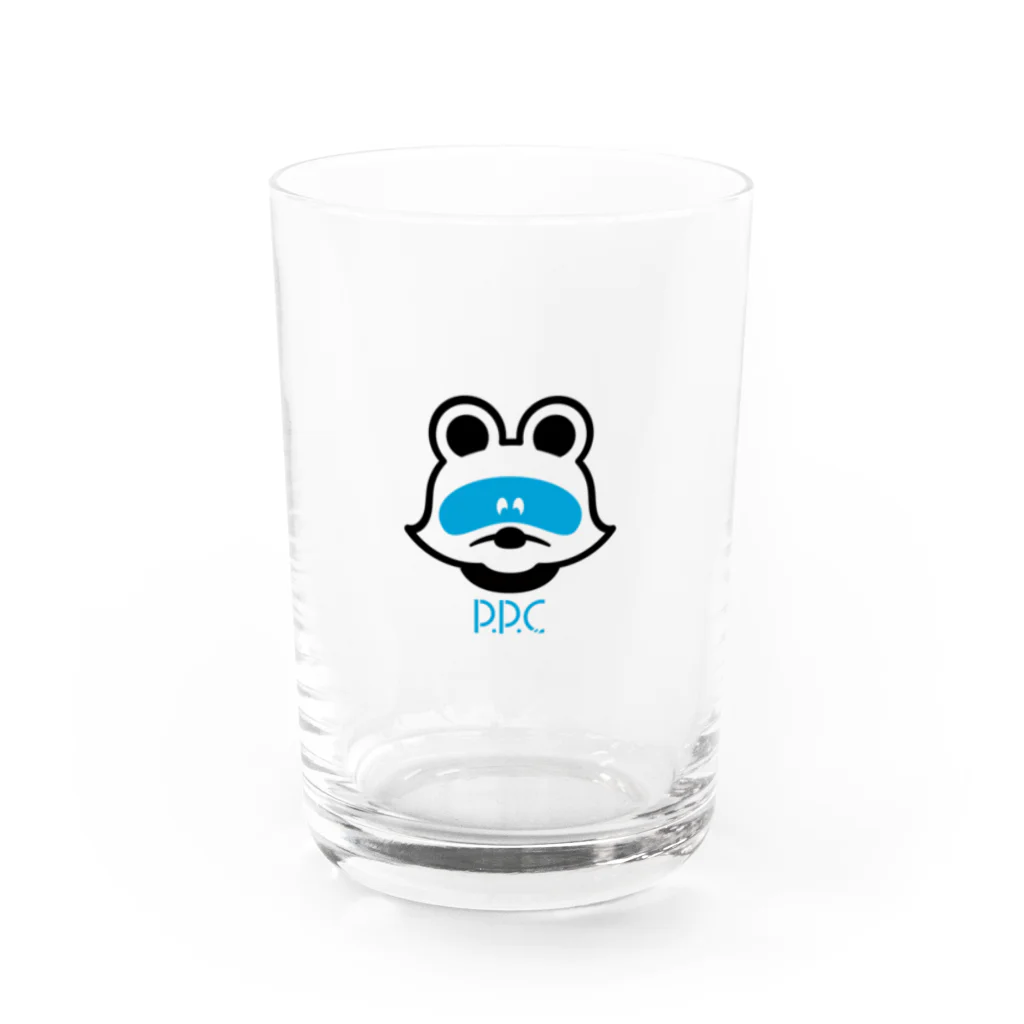 GGGood StoreのP.P.C（ポンポコ）ロゴ大 Water Glass :front