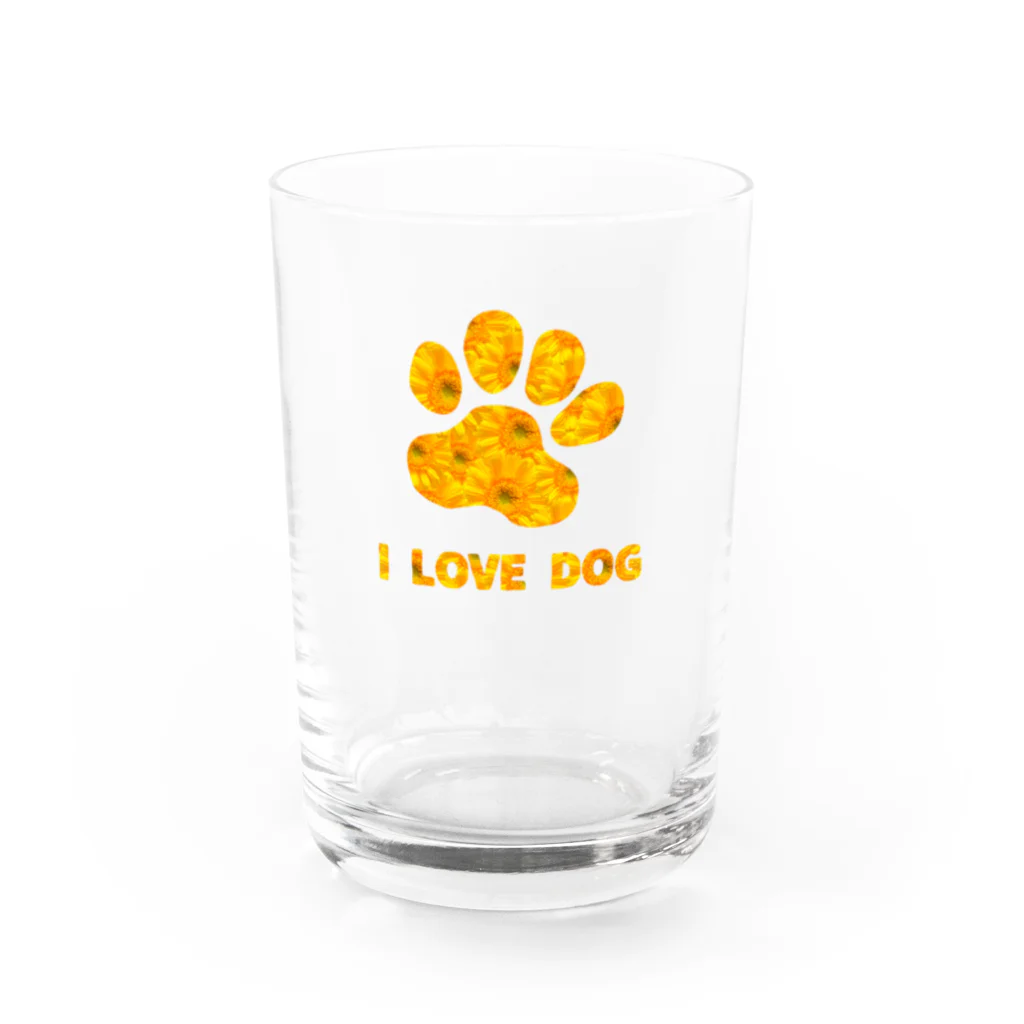 onehappinessの肉球　ガーベラ Water Glass :front