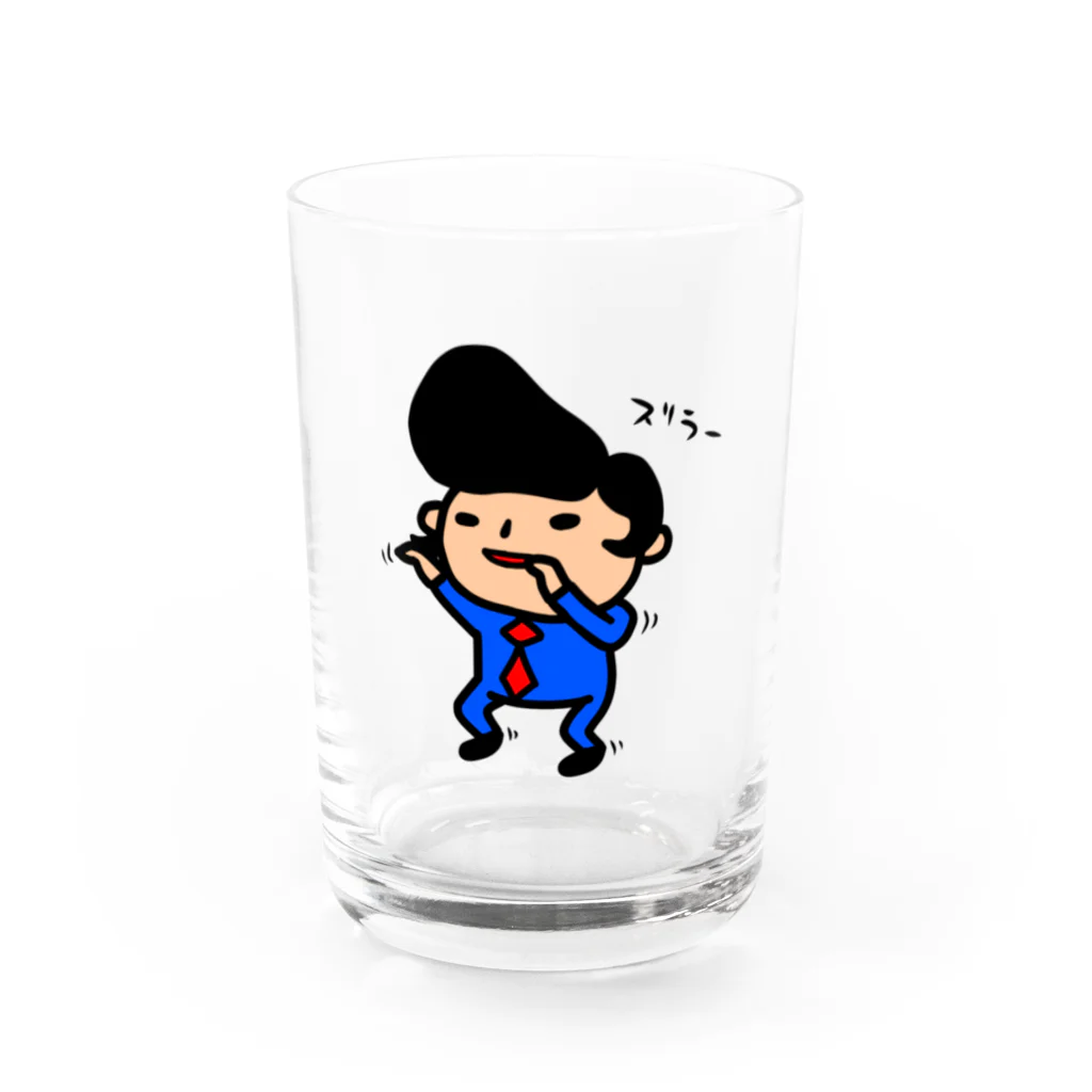 momino studio SHOPのレッツダンストゥナイト Water Glass :front