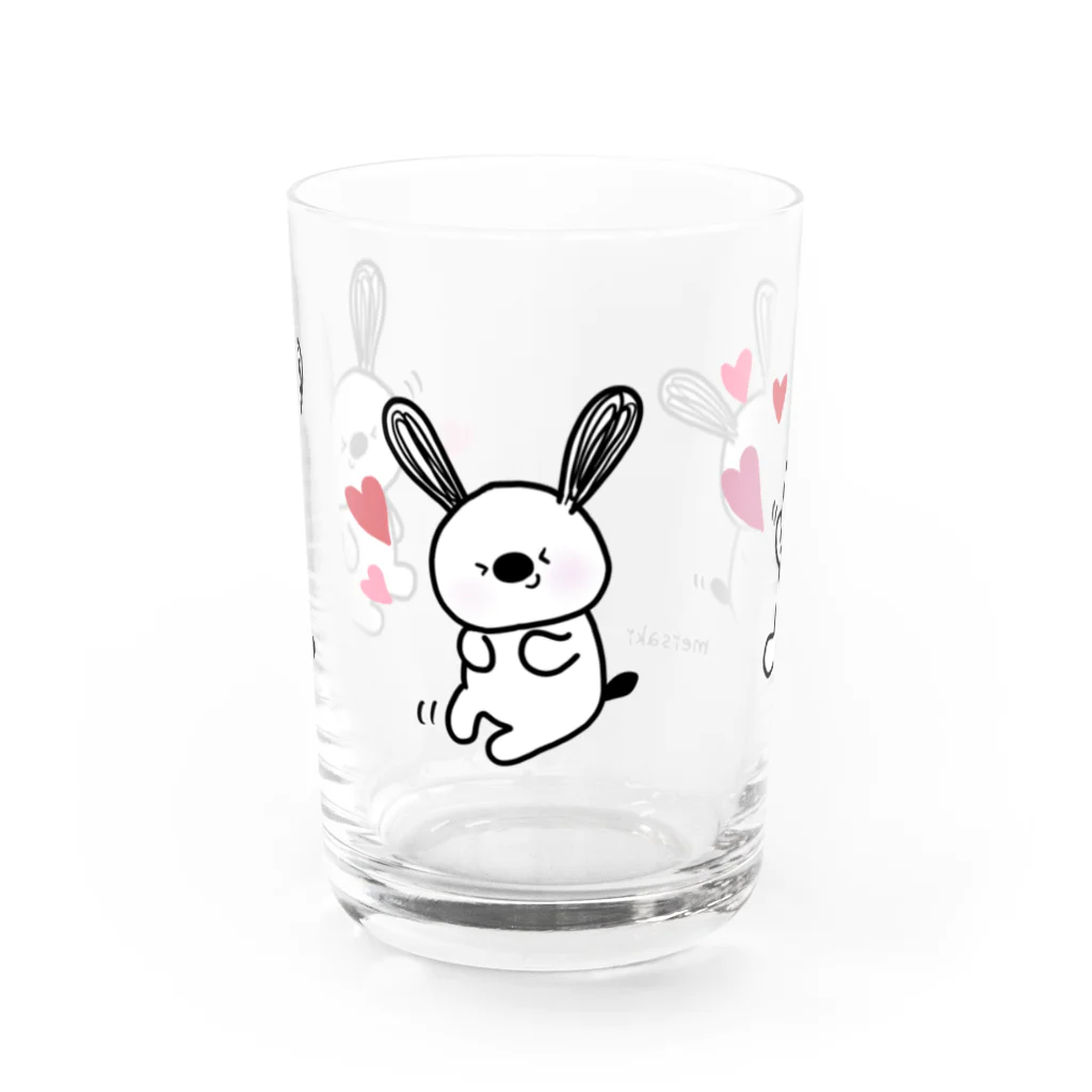 meisaki shopの笑い転げて ぺんでぽん（ハート♡） Water Glass :front