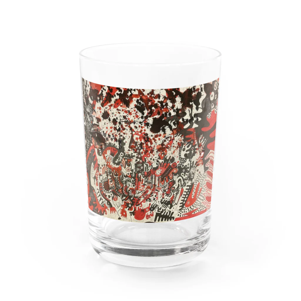 yukiutoの赤の世界 Water Glass :front