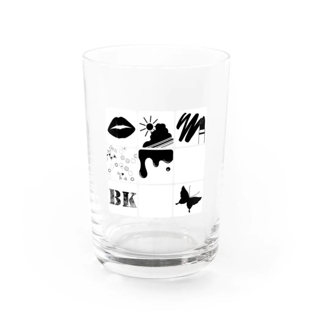 ふゆのさんのお店。のＢＫボックスwhite Water Glass :front