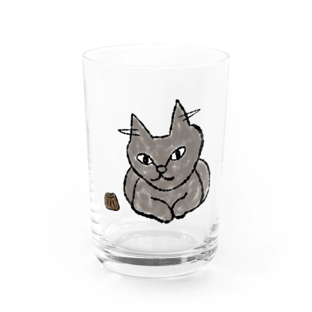 ニャンコ一族のカヌレ Water Glass :front