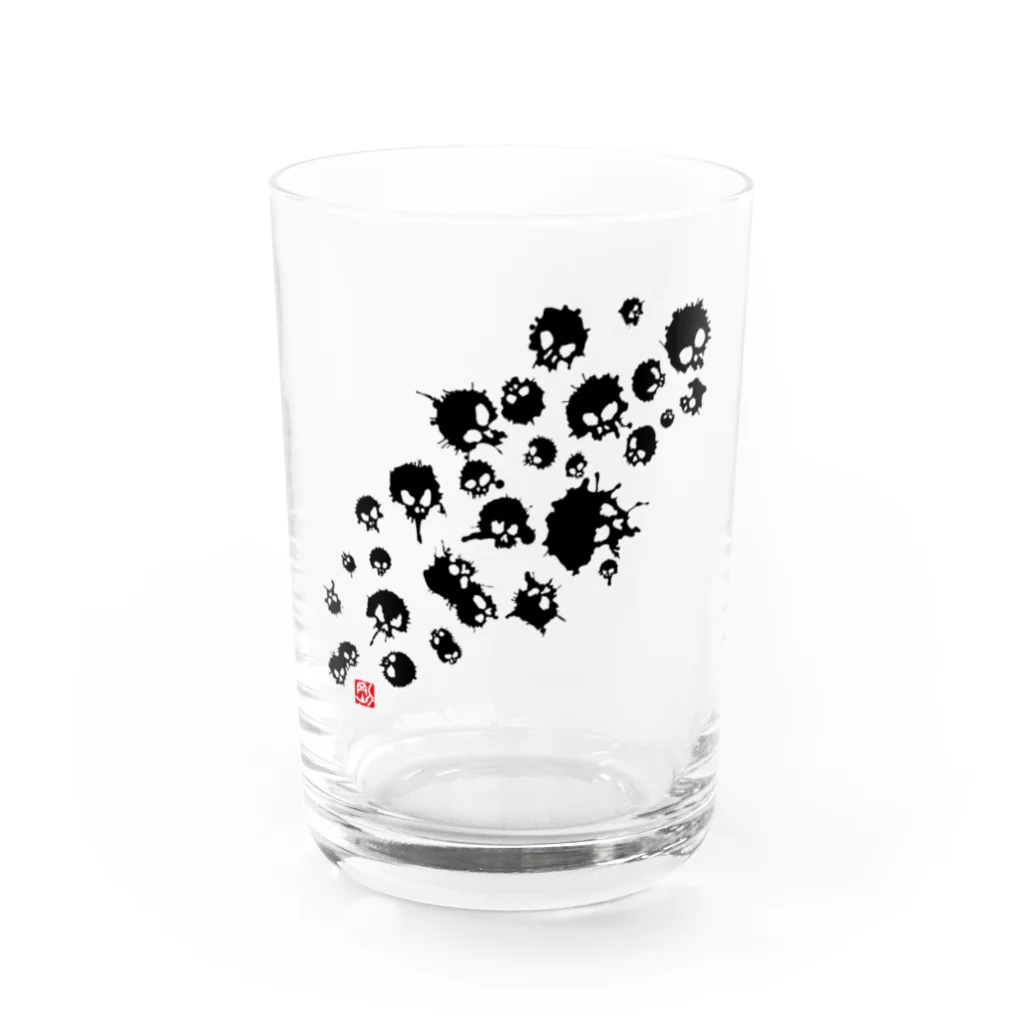 G-laboの髑髏飛沫 Water Glass :front