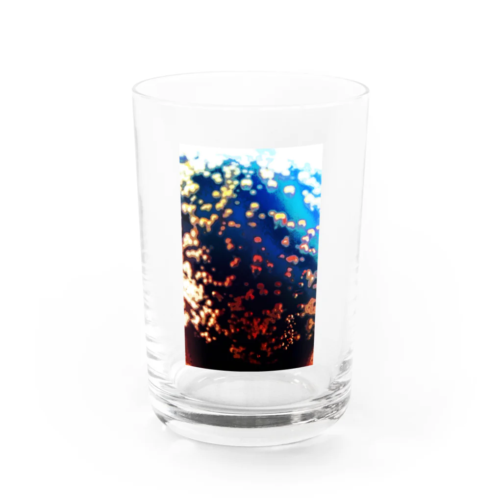 謎モノ店の黒炭酸水 Water Glass :front