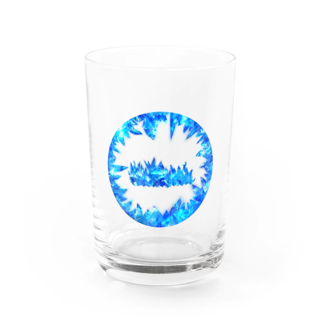 R☆worldのリアル風ブルークリスタルの洞窟 Water Glass :front