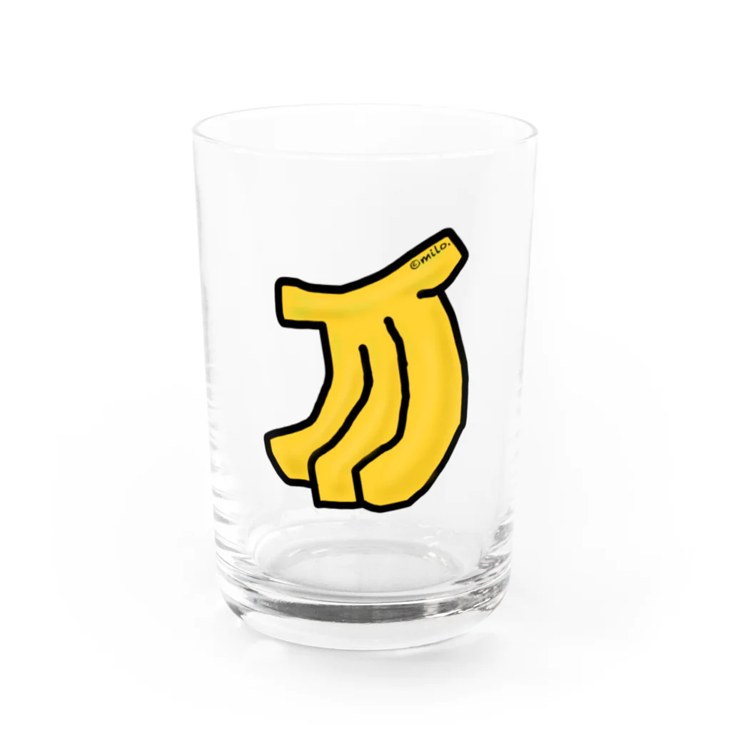 mon chou chouのhappy banana Water Glass :front