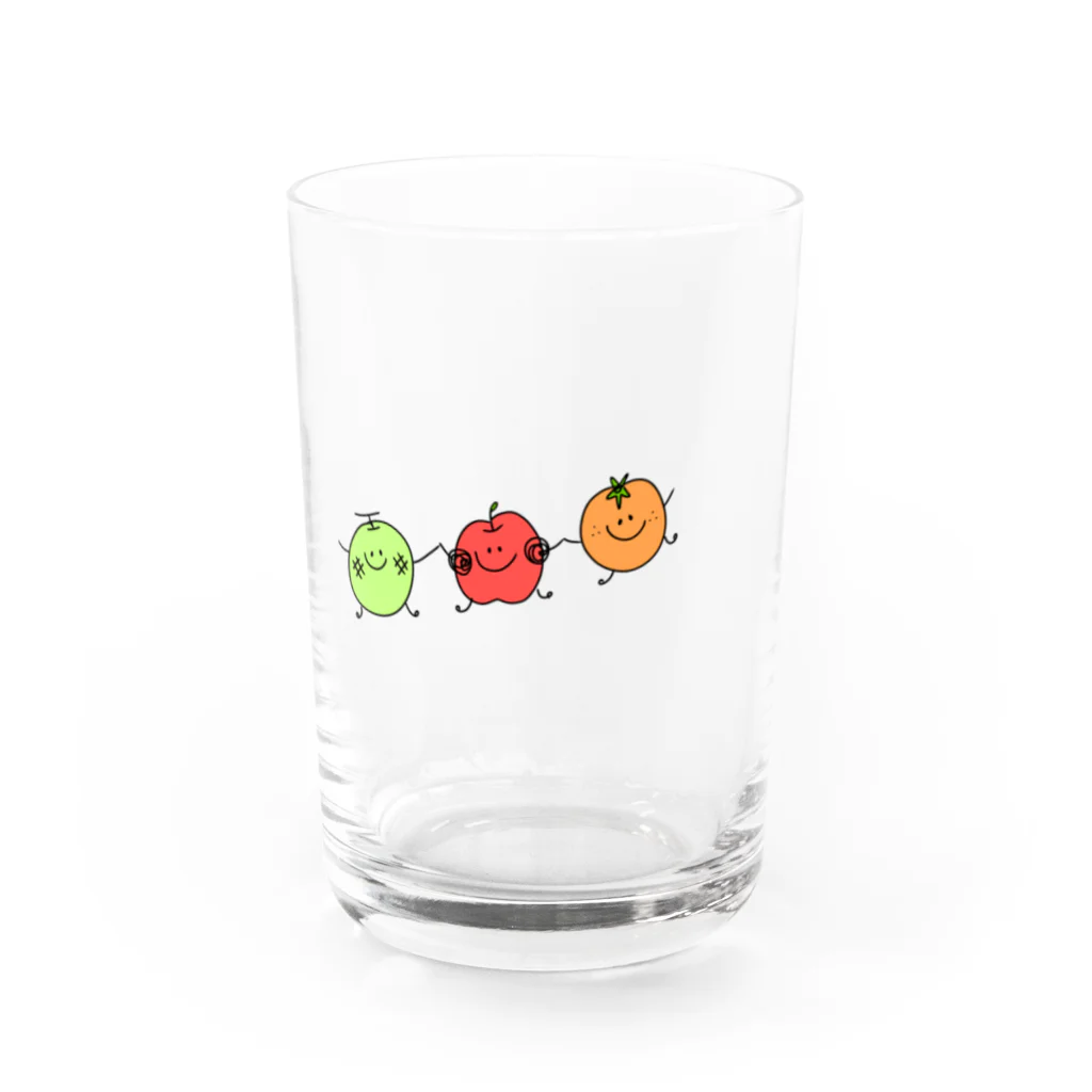 KOYULi shopのフルーツ3姉妹 Water Glass :front